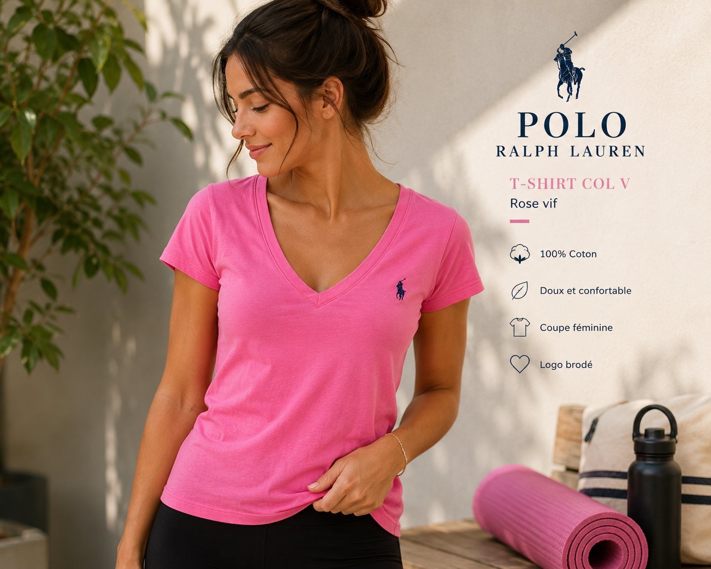 T shirt col V
