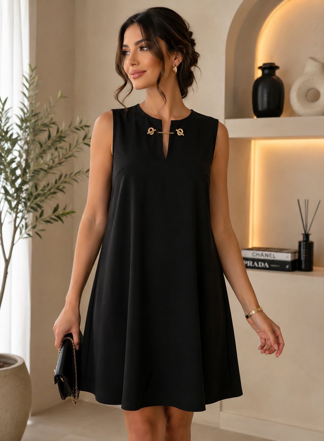 Robe noir femme