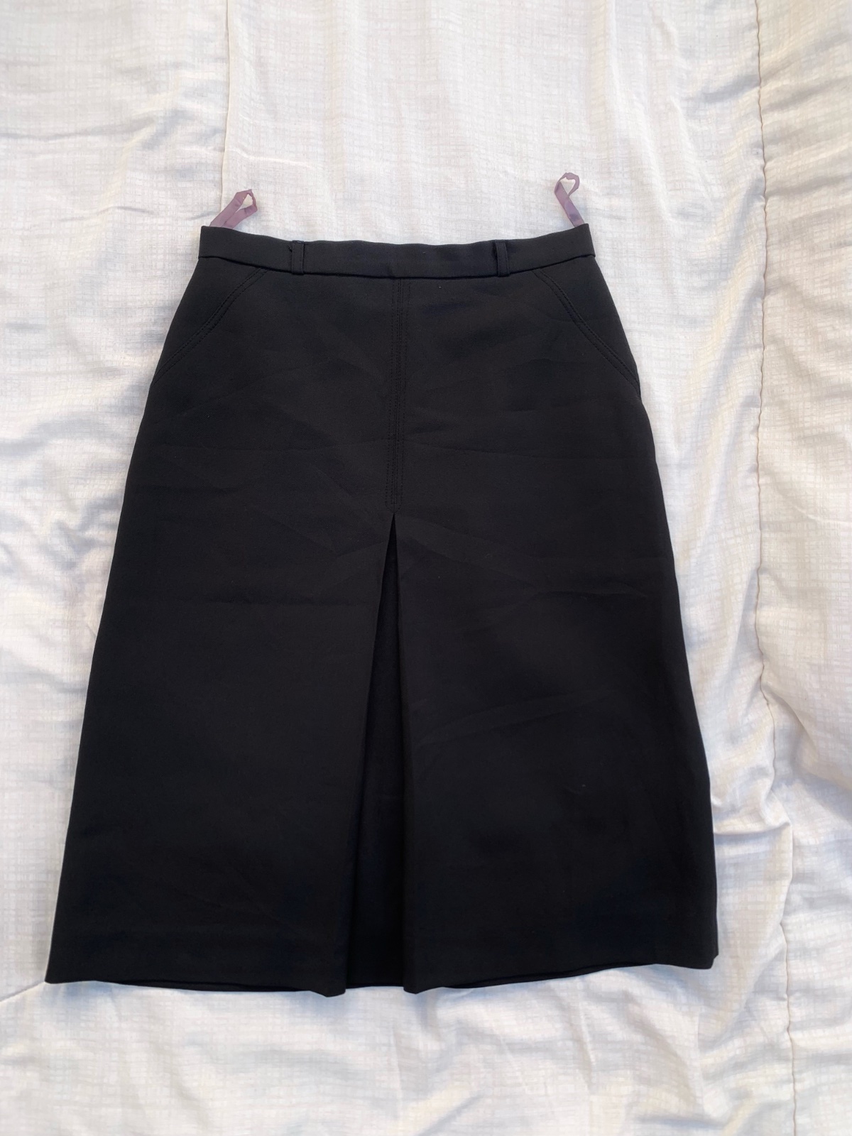 Classic black midi skirt