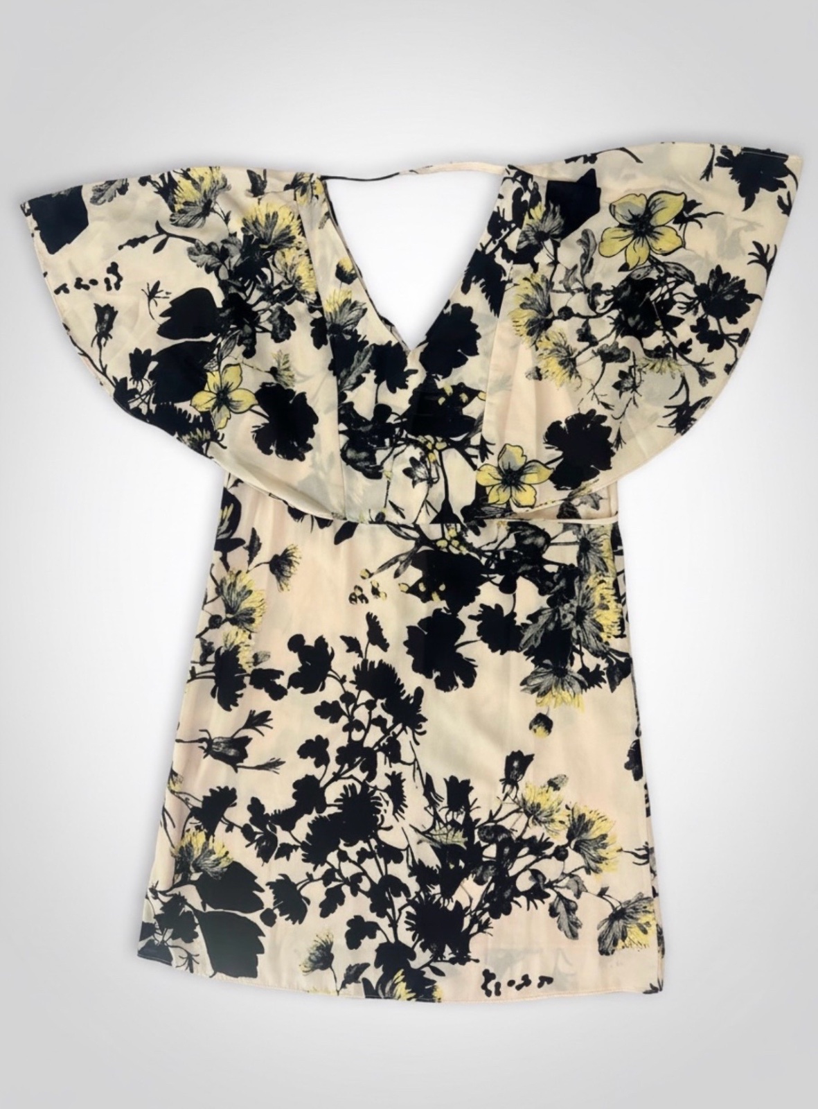 Robe courte mousseline à fleurs S/M