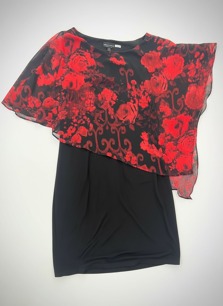 Robe rouge et noir