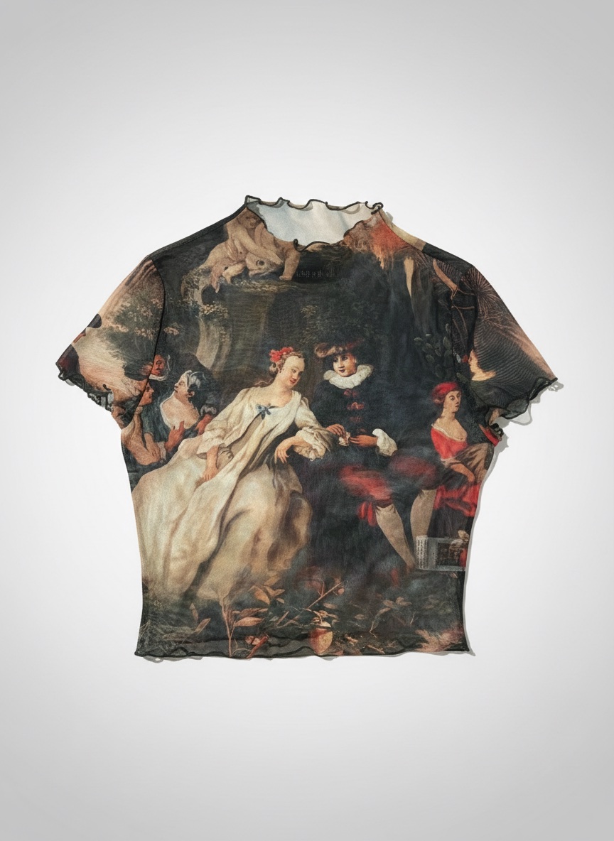 Top shein légèrement transparent