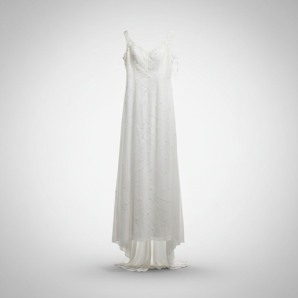 Robe blanche soirée 