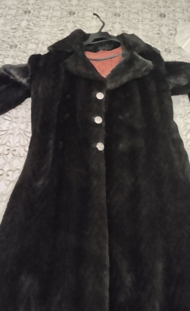 Manteau fourrure marron 