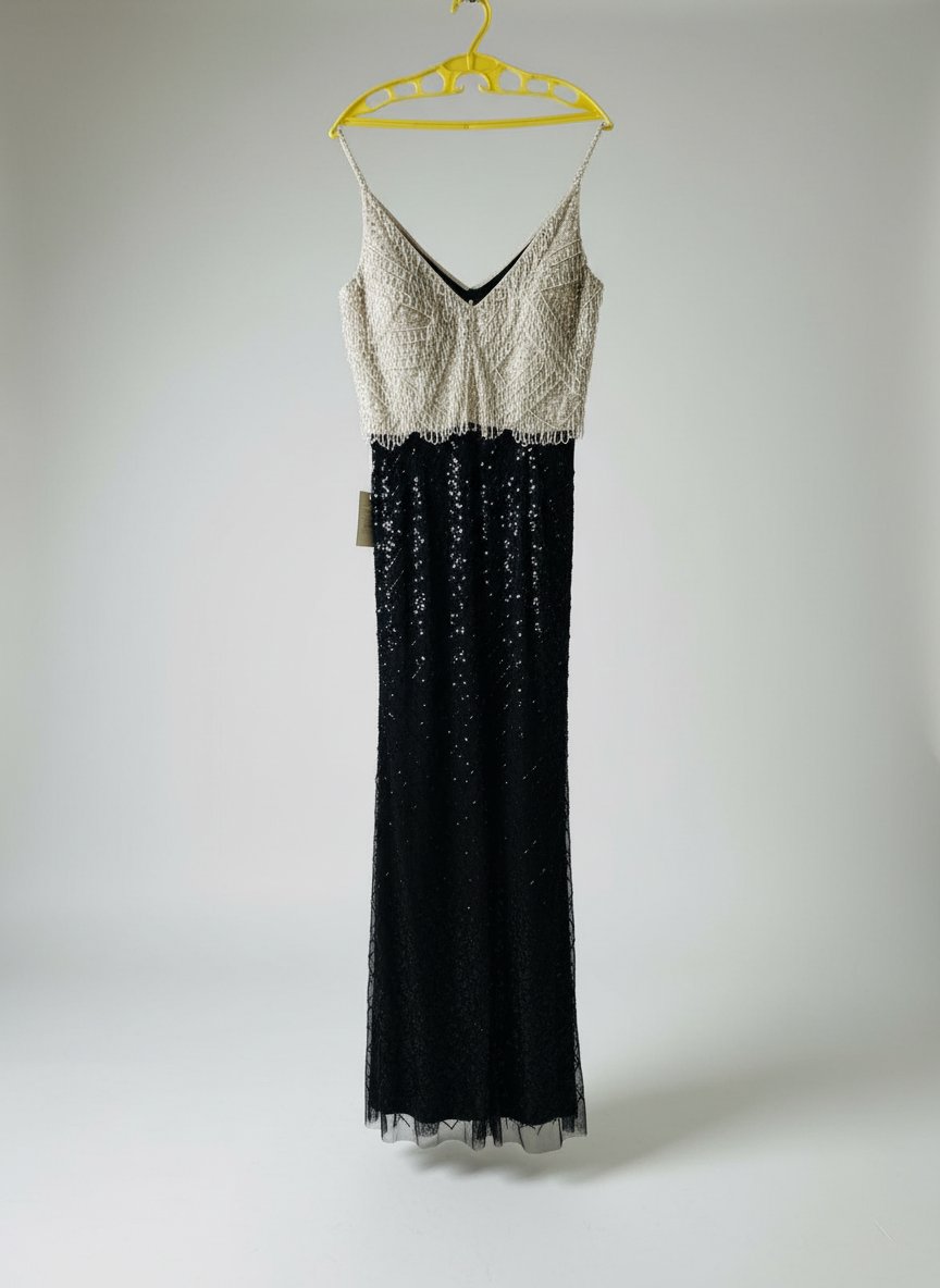 Robe 👗 soirée Blanc et noir chic très classe 