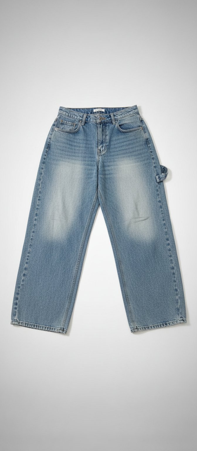 Pantalon jean large taille 38