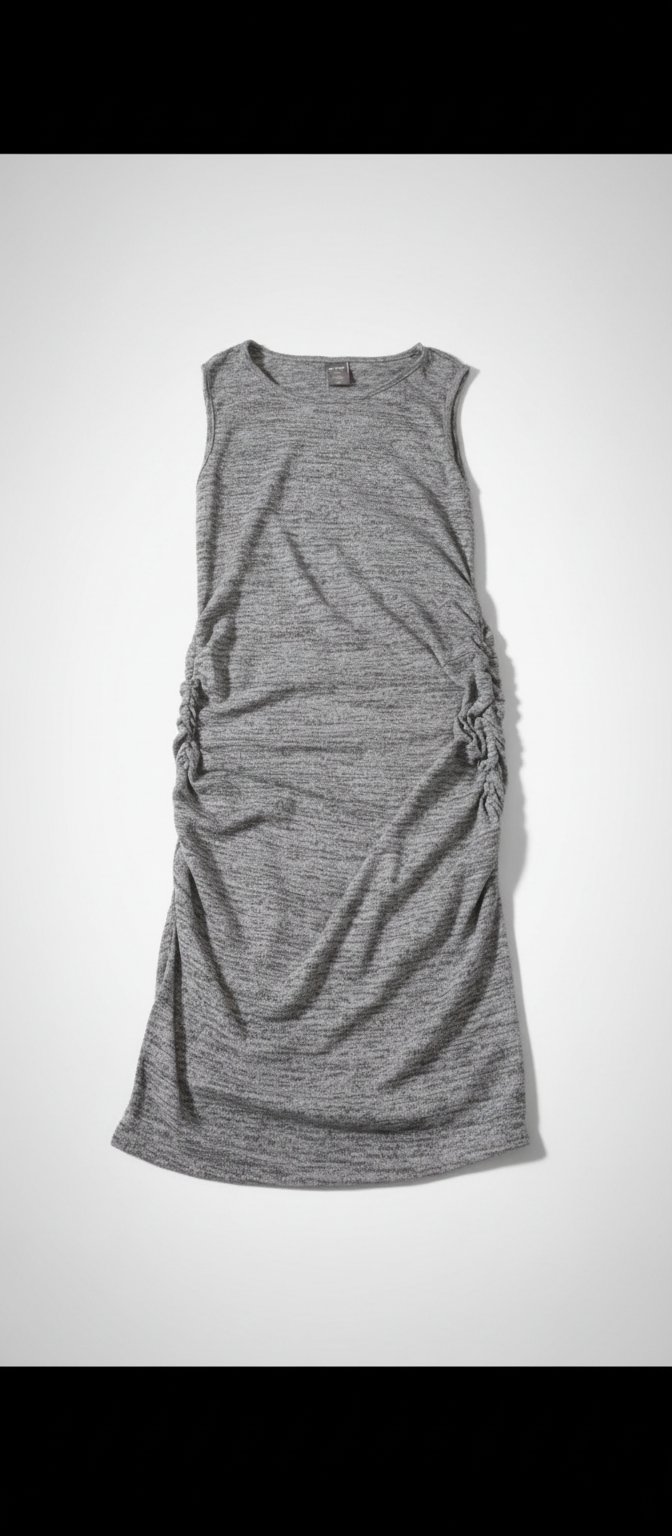 Robe grise froncée Joe Fresh – Taille M