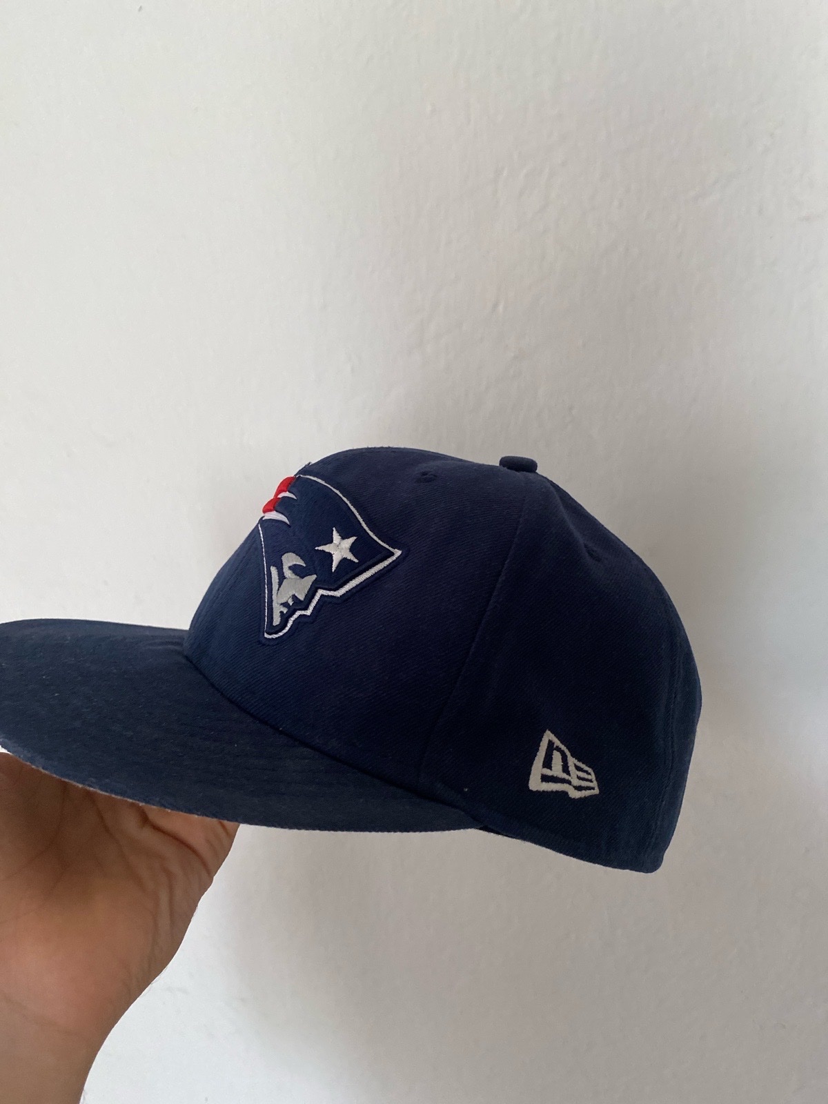 Men's New Era Navy New England Patriots 9FIFTY Snapback Hat