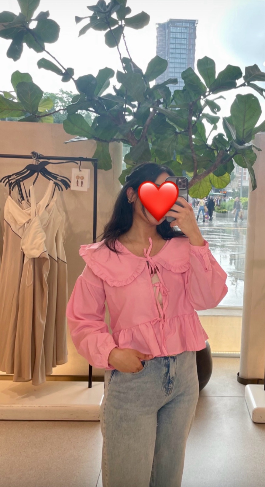 Chemise rose 