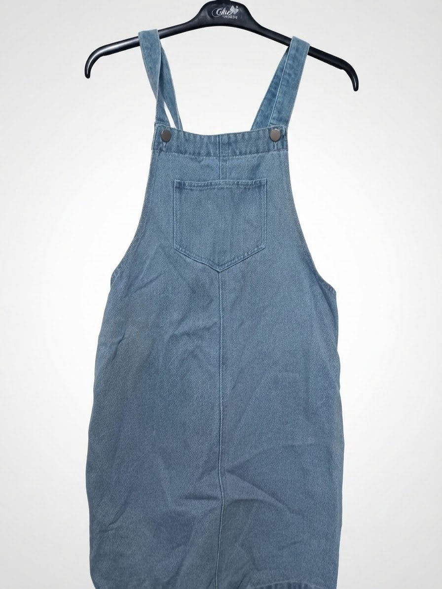 Salopette courte en jean