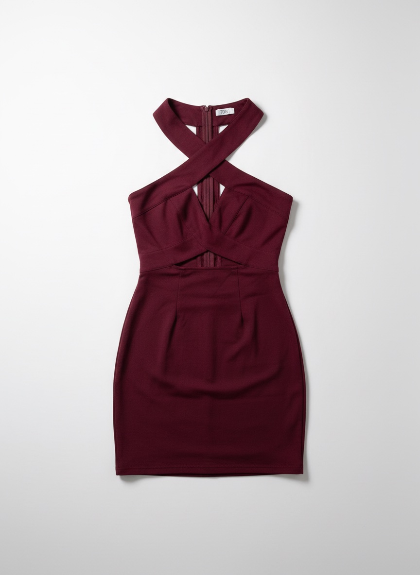 Robe mini burgundy 