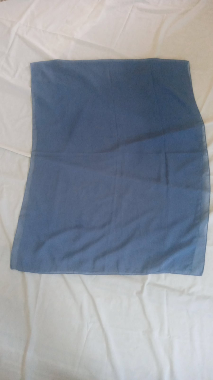 Foulard bleu chiffon 