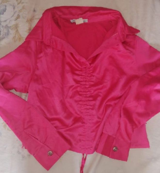 chemise top.rose taille xs