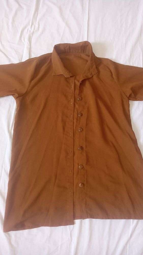chemise marron taille s