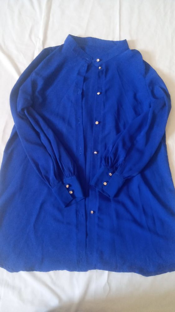 chemise bleu taille s