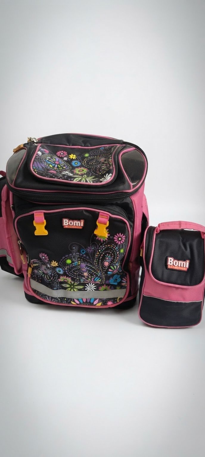 Cartable Bomi grande taille et panier Bomi