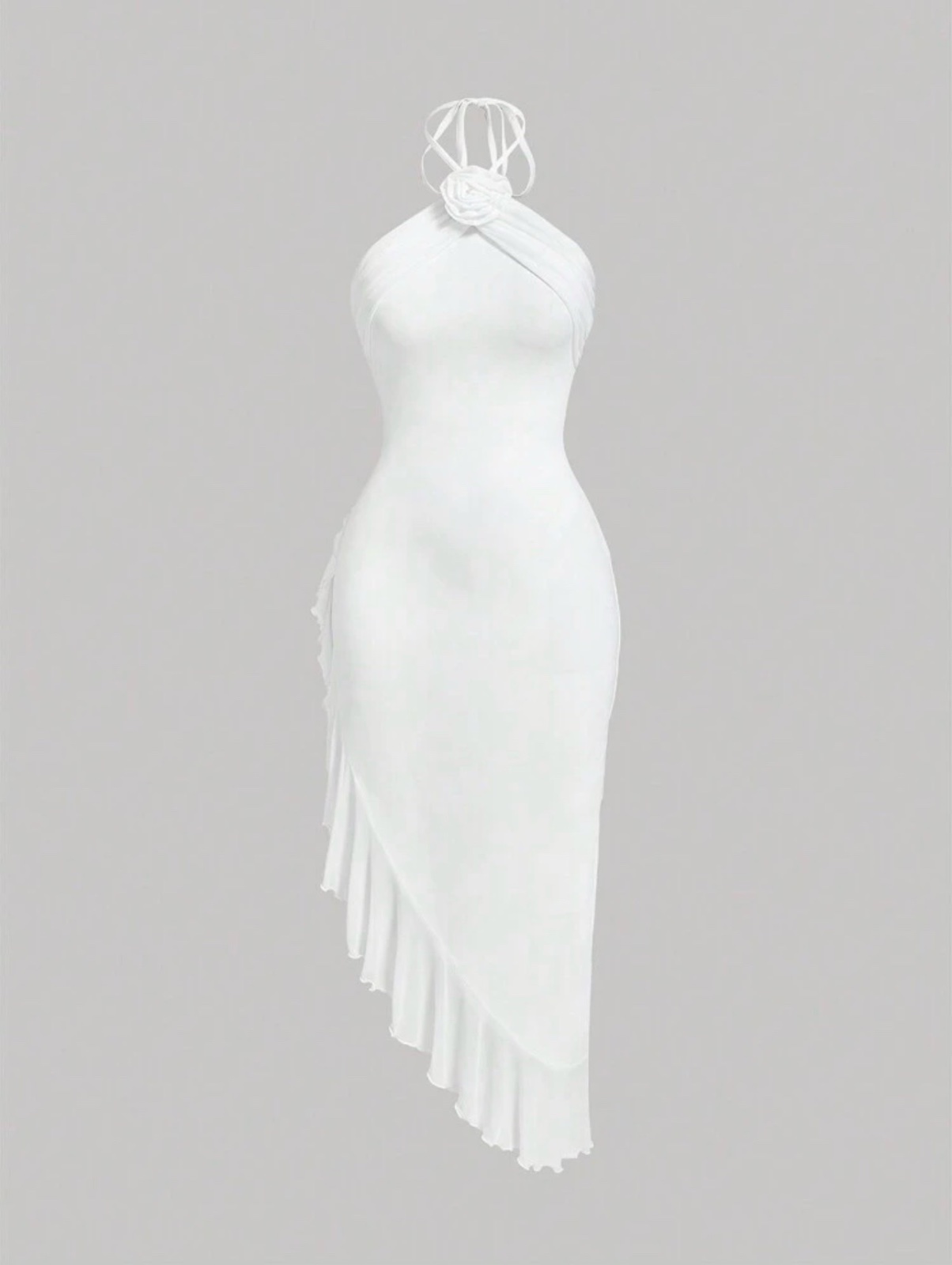 Dress ruffled