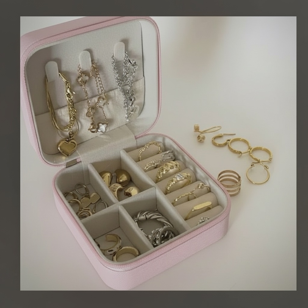 Porte bijoux petit format ideale pour vos voyage 🌸🌷