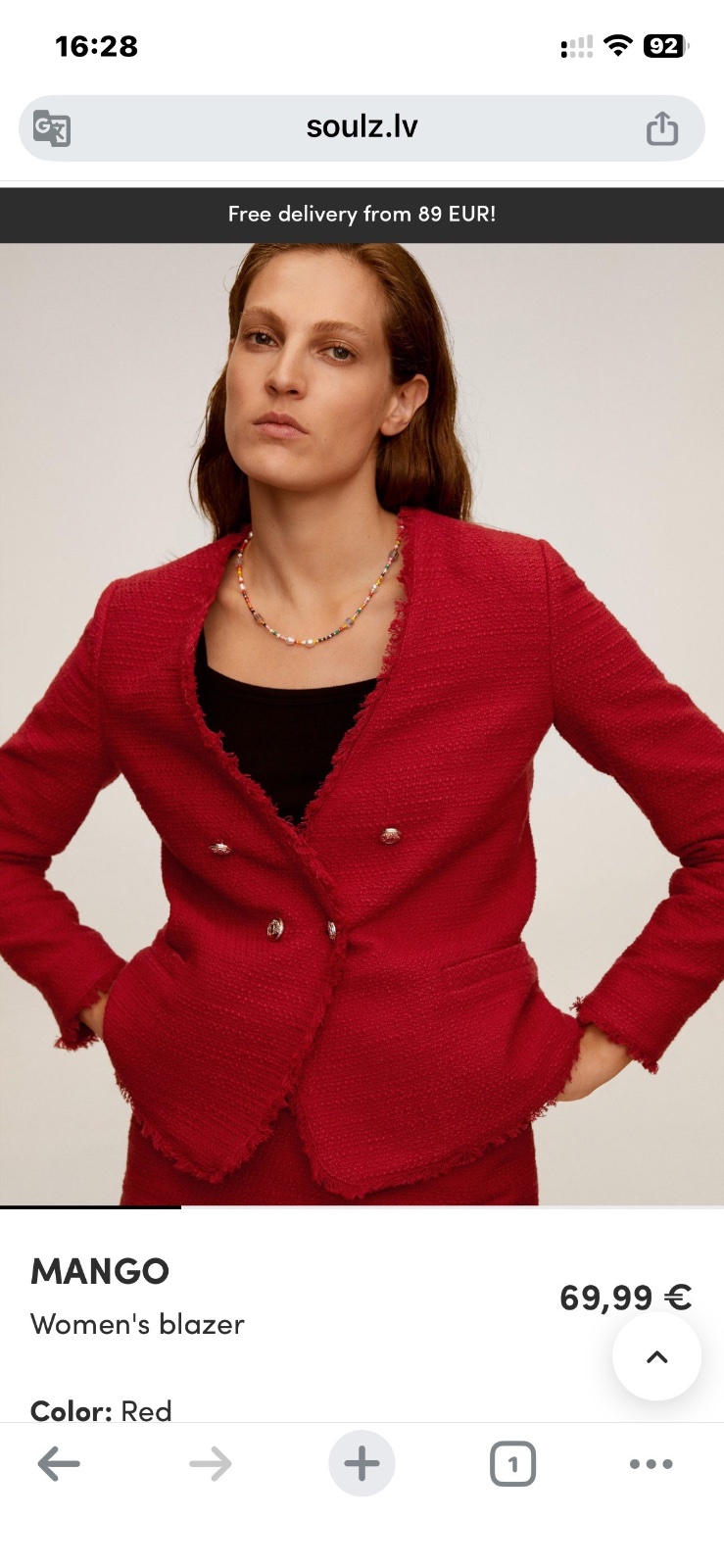 Blazer femme 