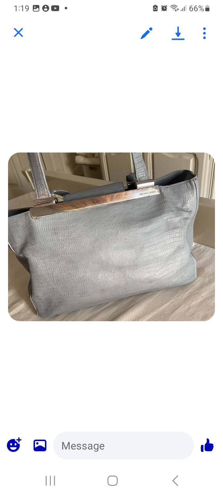 Sac a main croco mk