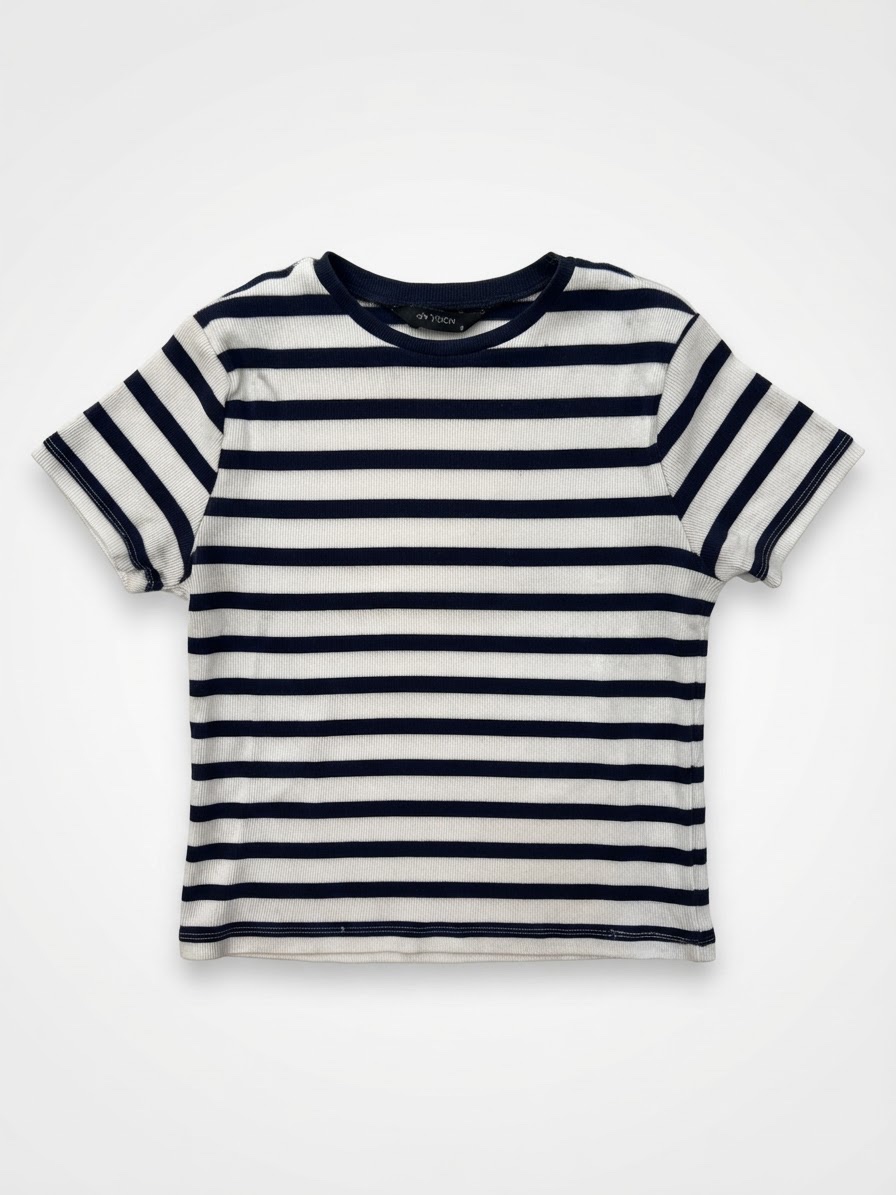 T-shirt rayé blanc & bleu