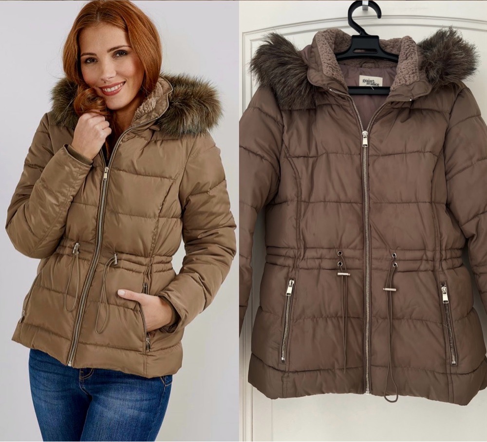 Doudoune couleur Marron / taupe de la marque Grain de Malice