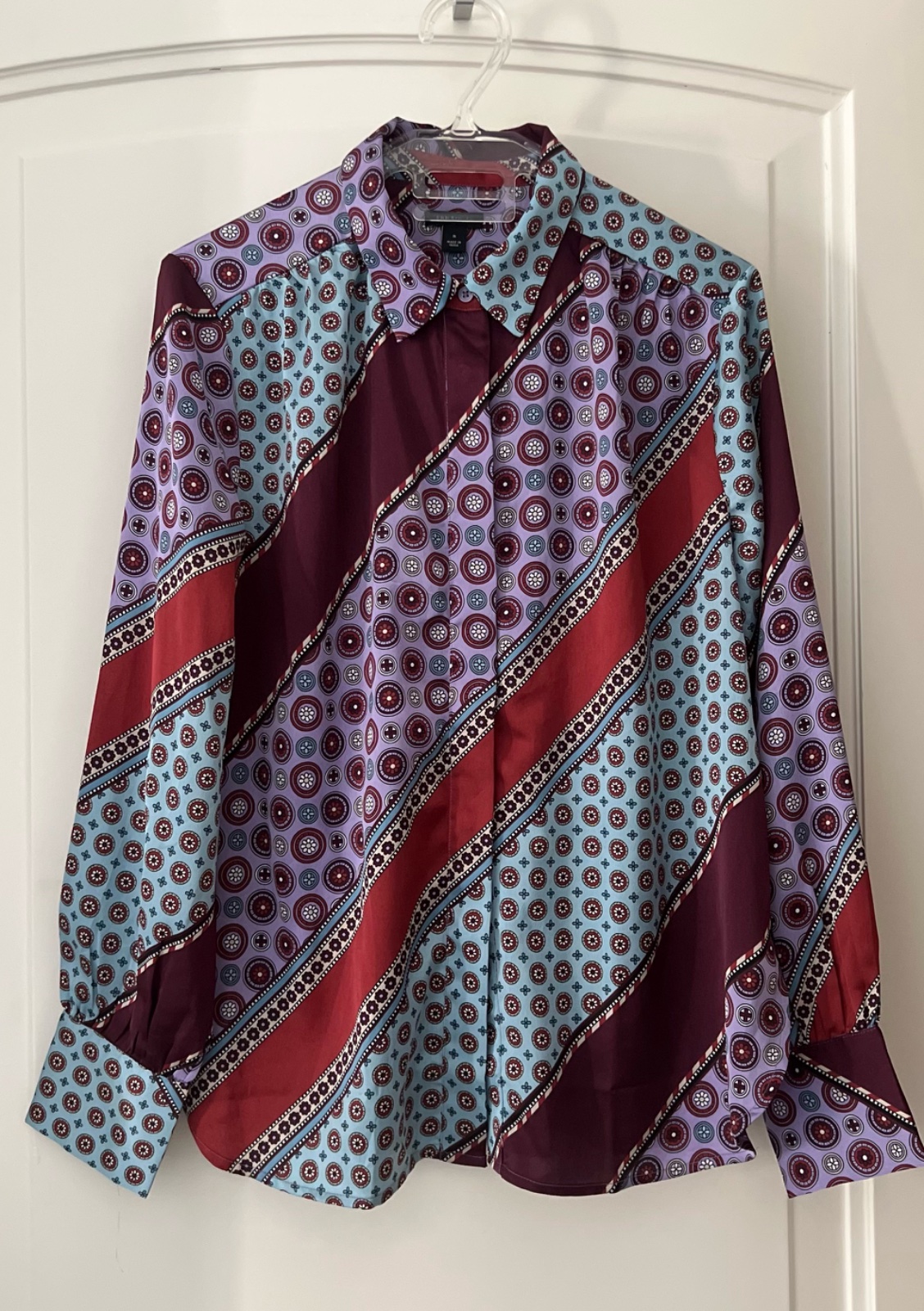 Chemise Ann Taylor – Taille M 💜🩵