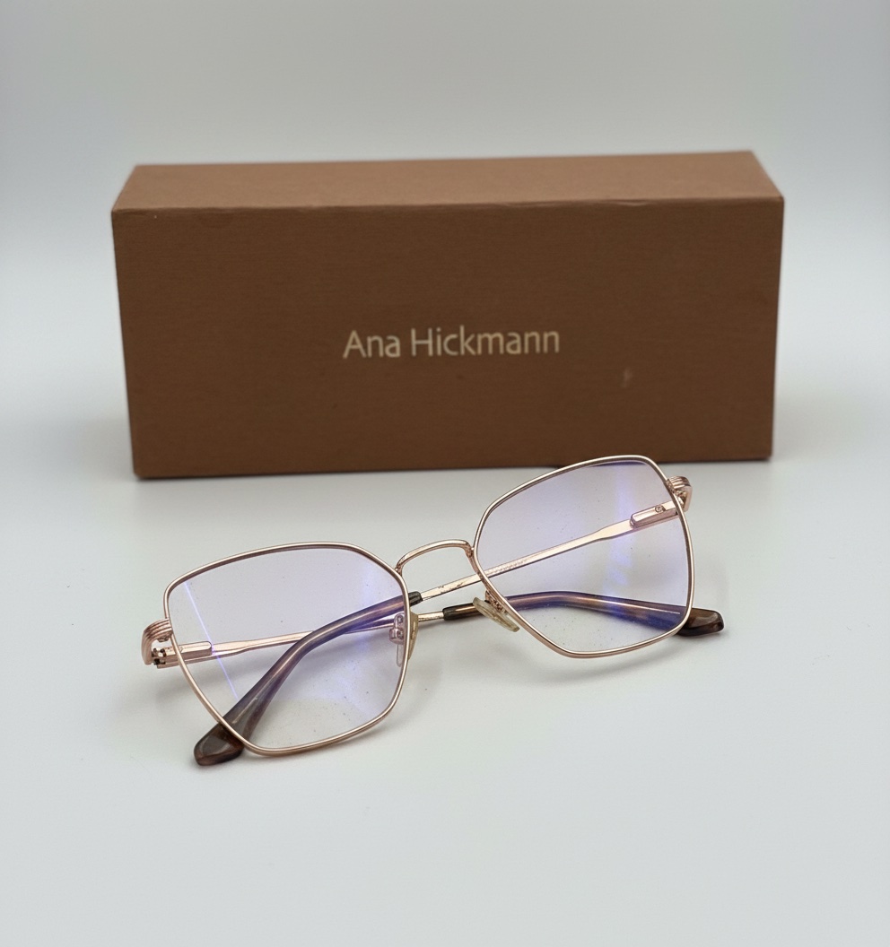 Lunettes Ana Hickmann originales en metal rose gold 