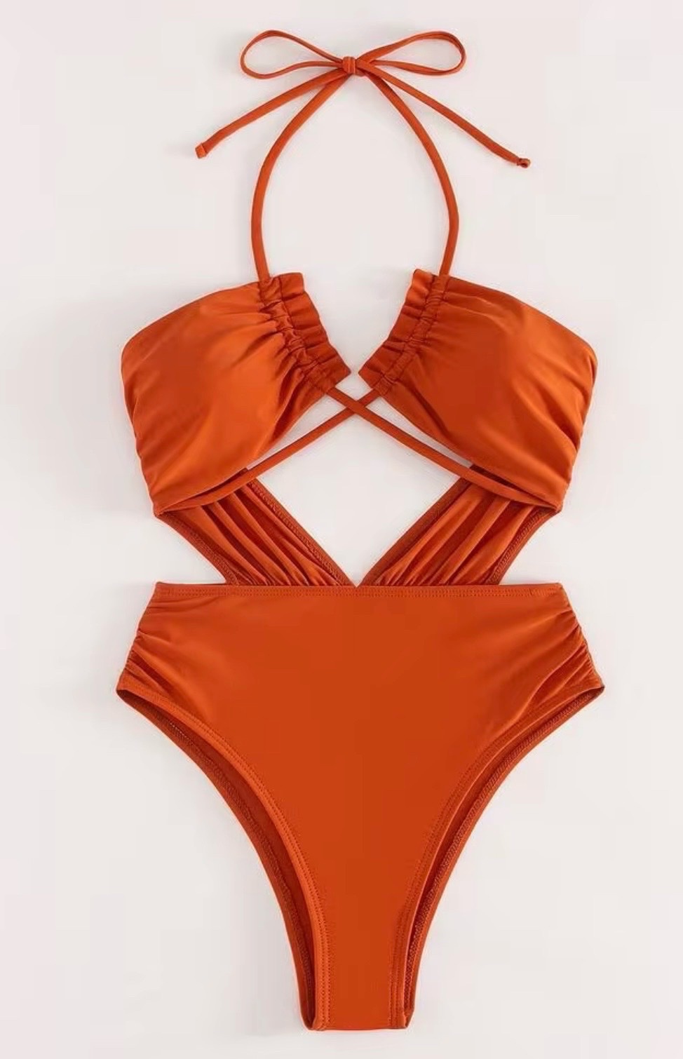 Maillots de bain 1 piece Shein taille S couleur orange brûlé 