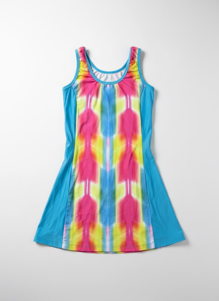 Ensemble maillot de bain 2 pièces : Robe & Legging - Style Tie-Dye