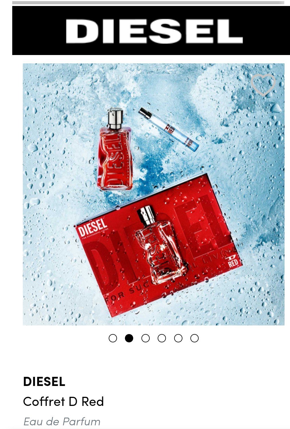 Coffret parfum homme Diesel D Red d' origine 