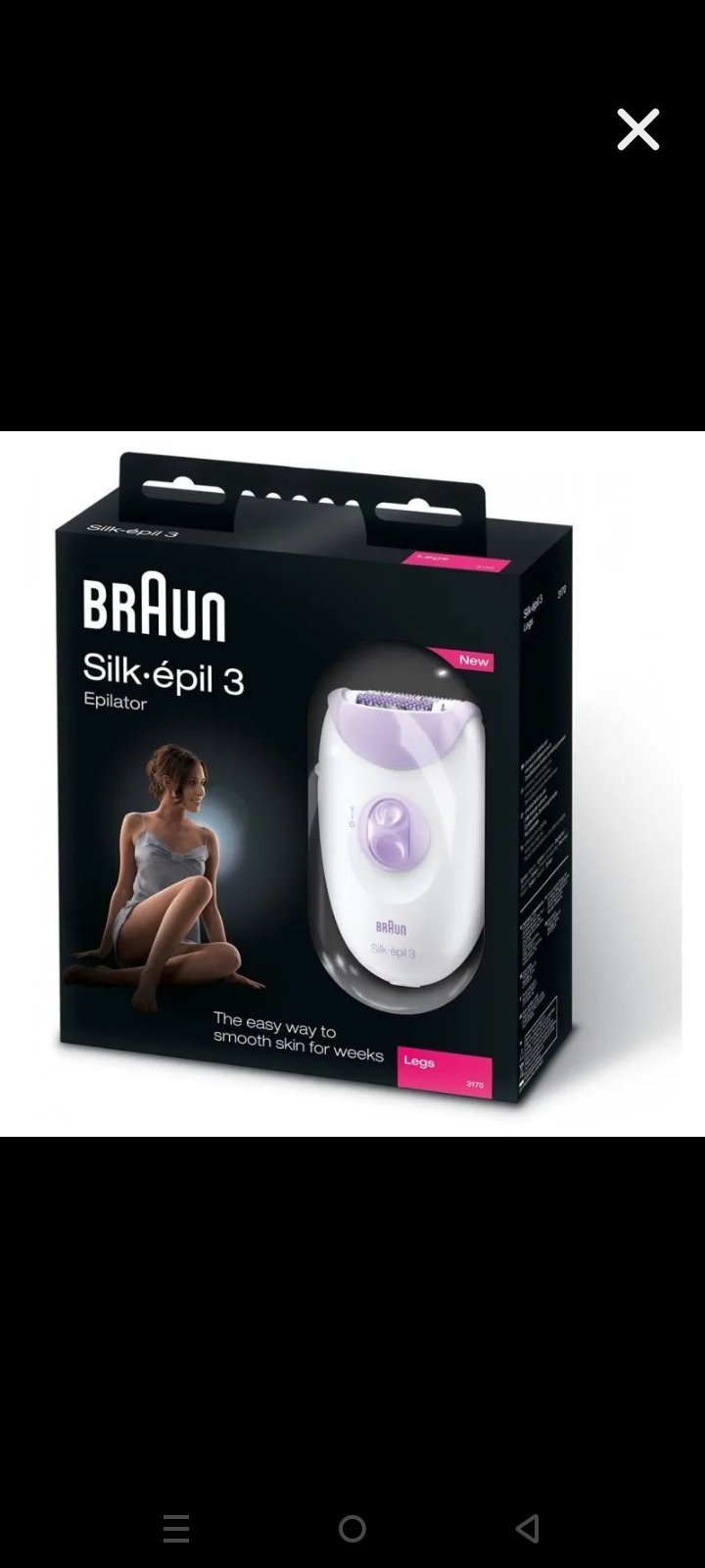 Épilateur électrique Braun silk epil 3 