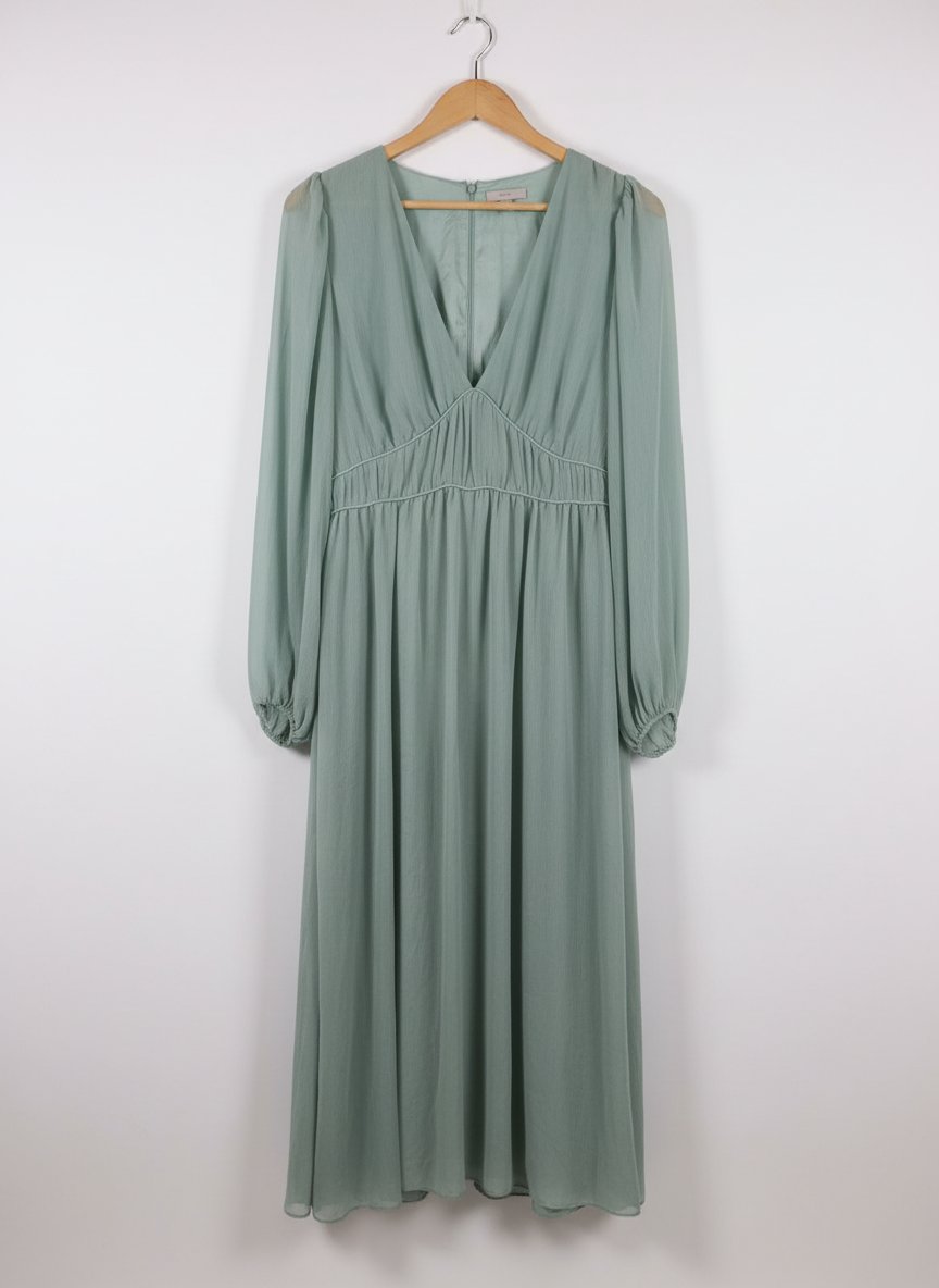 Robe longue avec manche longue