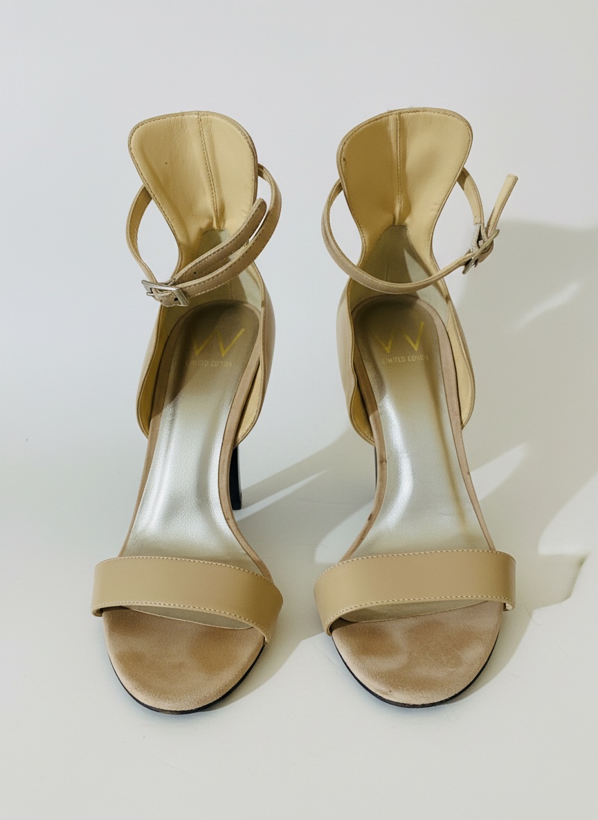 Sandales à talons hauts beiges / Nude – Édition Limitée