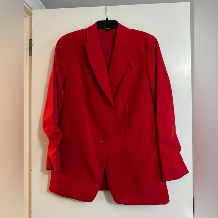 Blazer femme rouge élégant