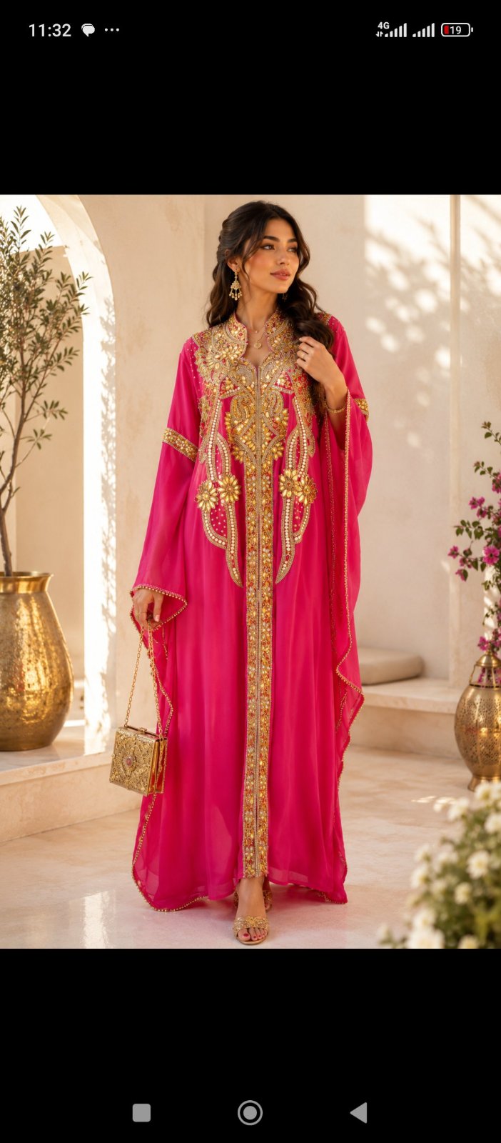 ✨👑 Caftan Royal Indien de Luxe – Importé de Dubaï 👑✨