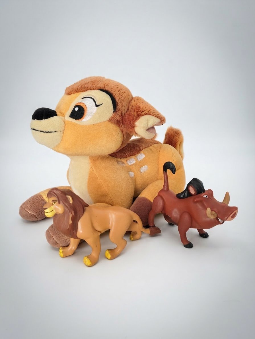 Lot figurines et peluches roi lion Disney 