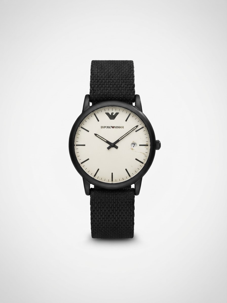 Montre bleue emporio armani