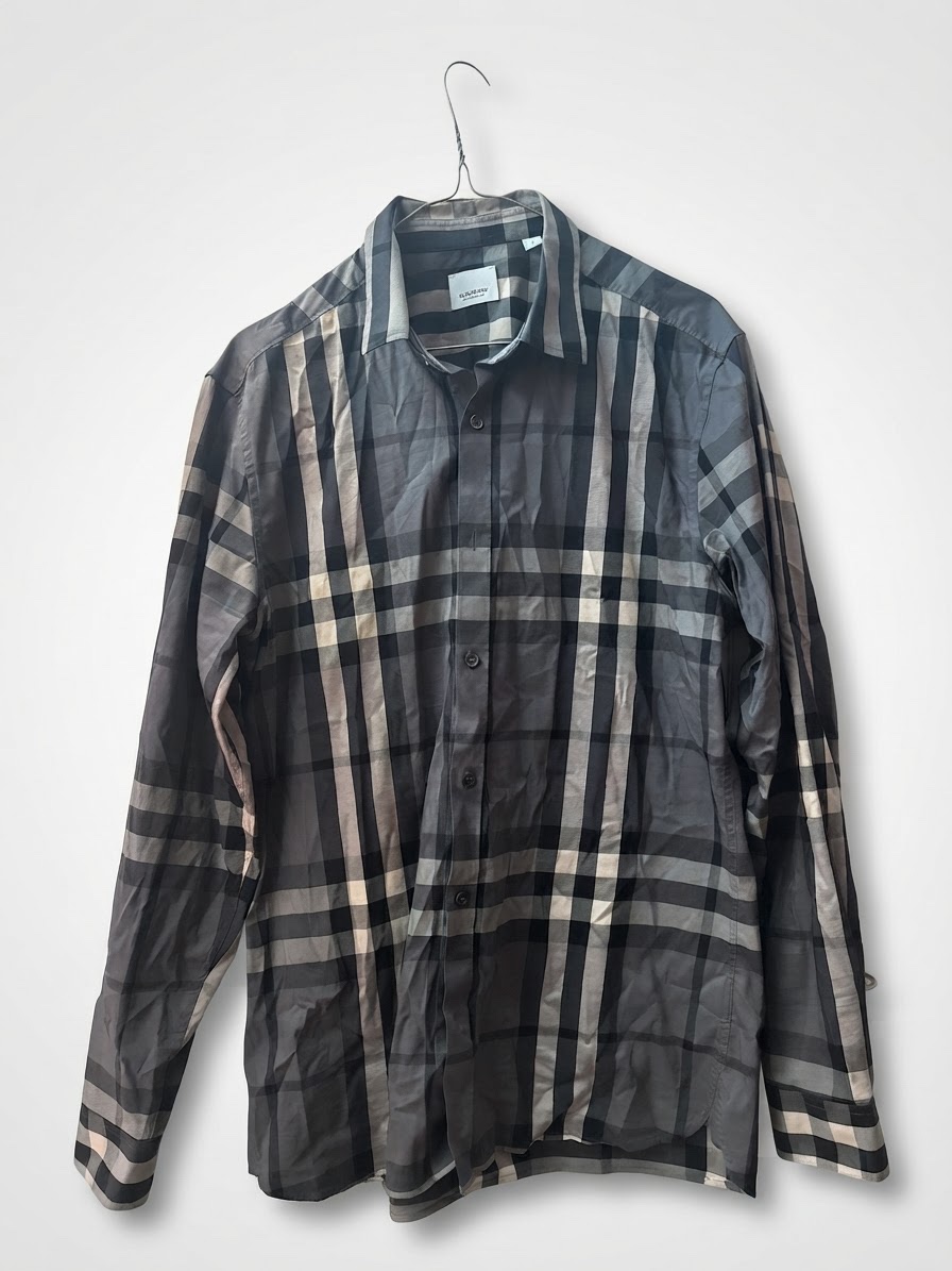Chemise burberry porte 3 fois