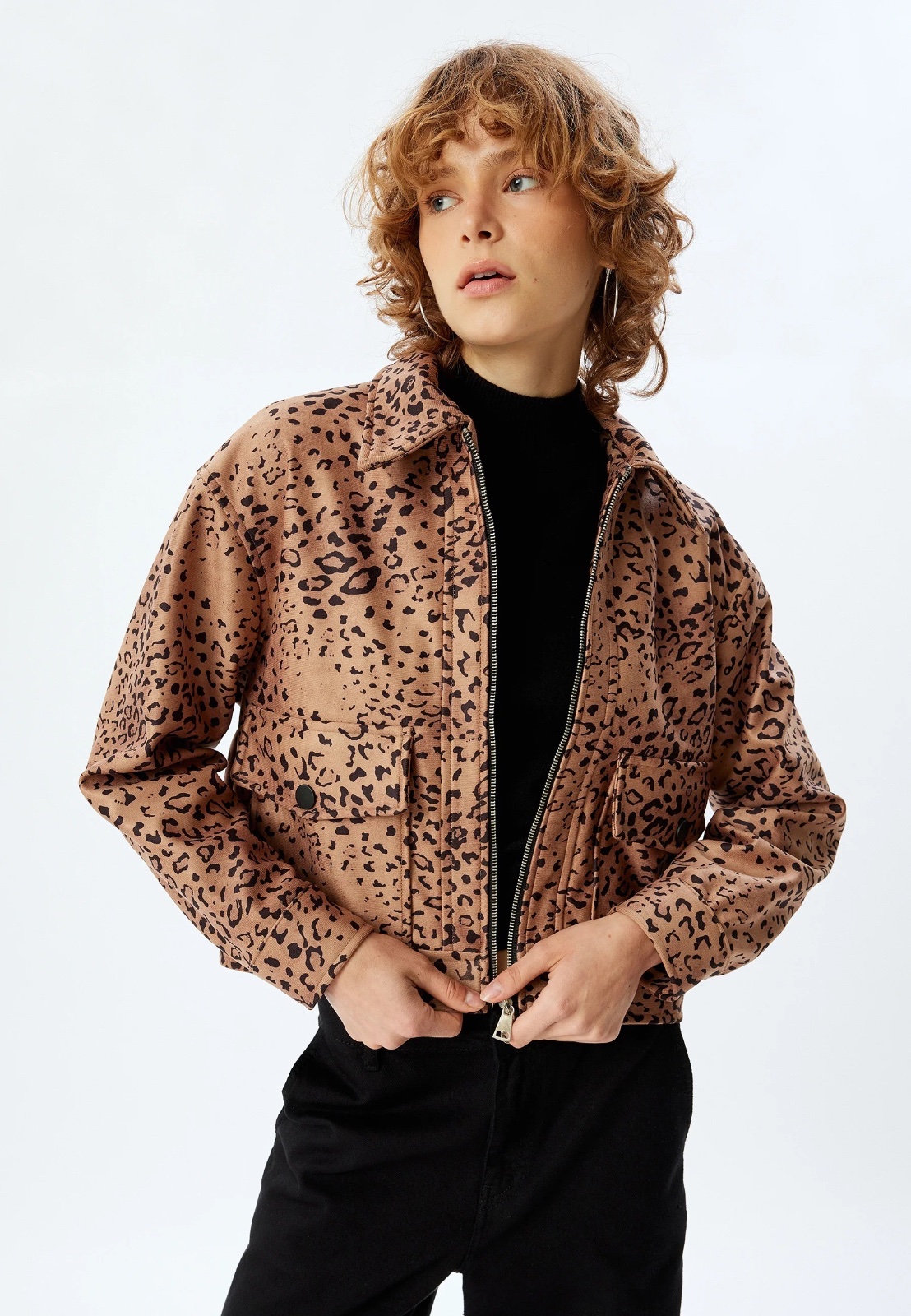Tres jolie Veste animal print leopard