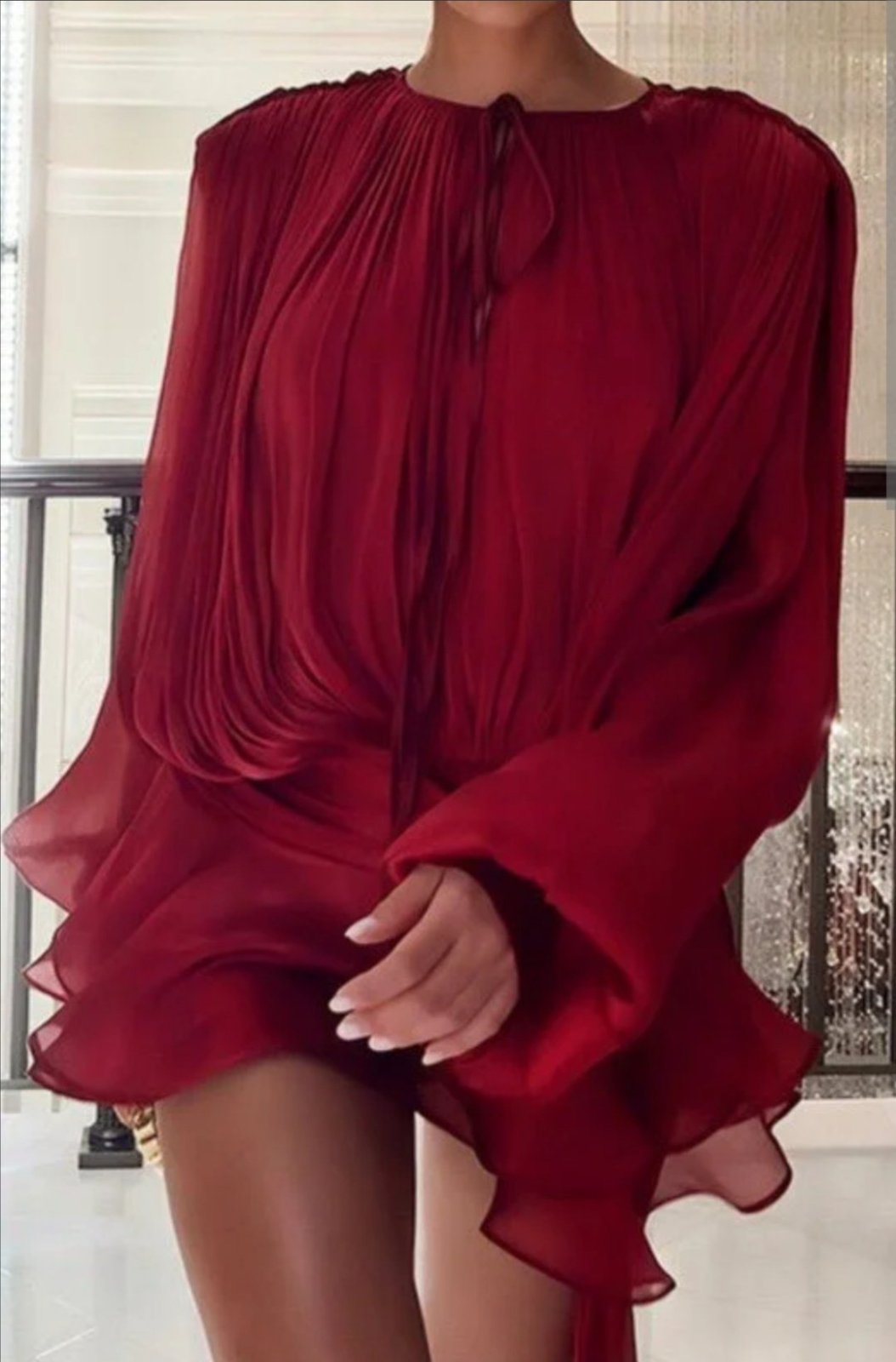 Robe rouge taille L