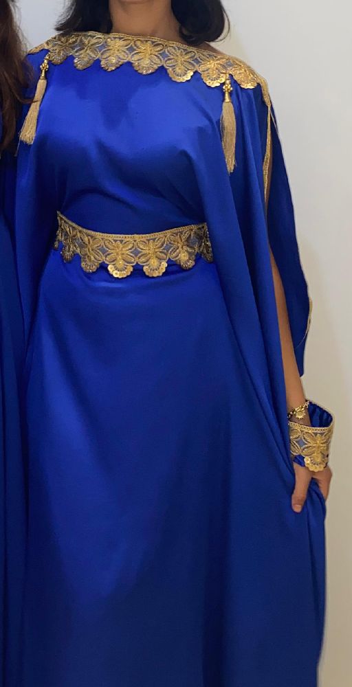 Robe soirée traditionnelle style kaftan 