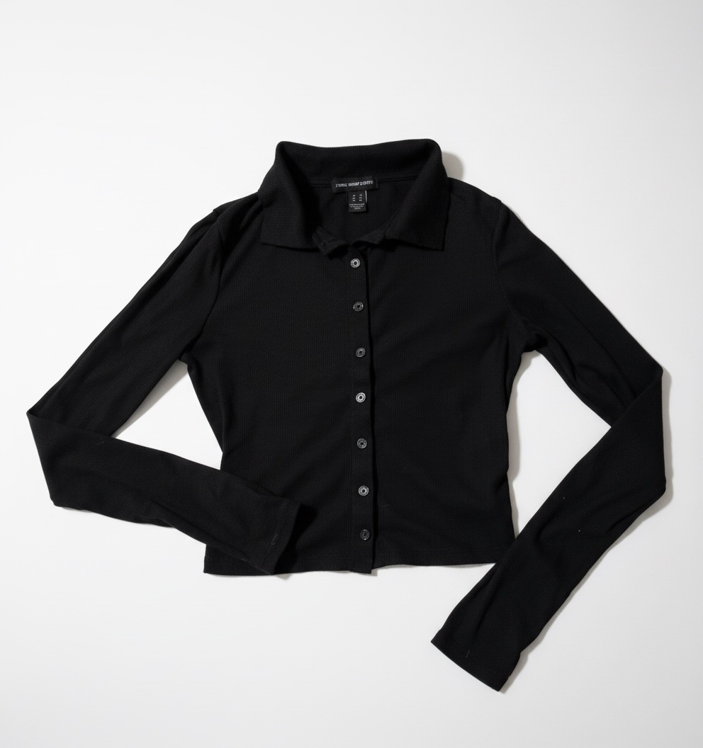 Pull ajustée noir