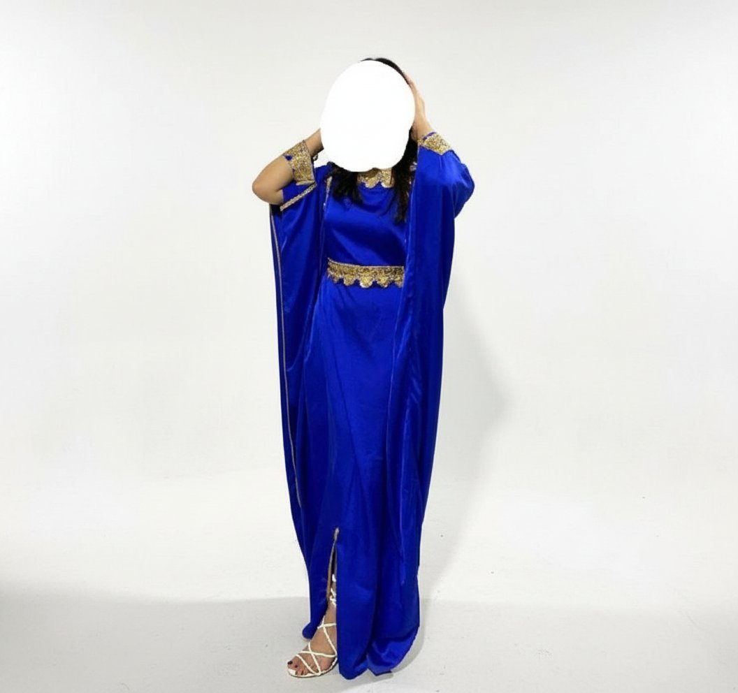 Robe traditionnelle bleu royal 