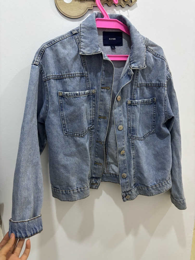 Veste obersized jean kiabi