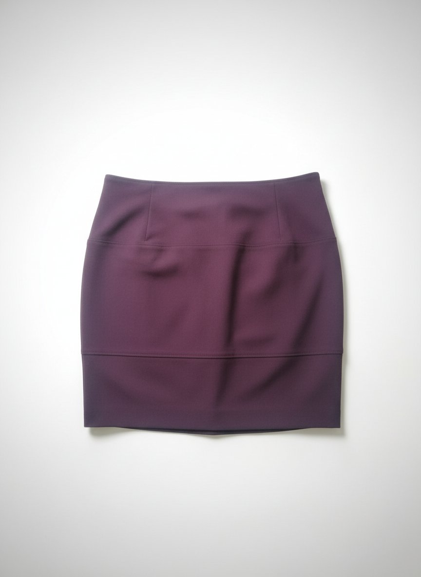 Jupe couleur aubergine de la marque SISLEY