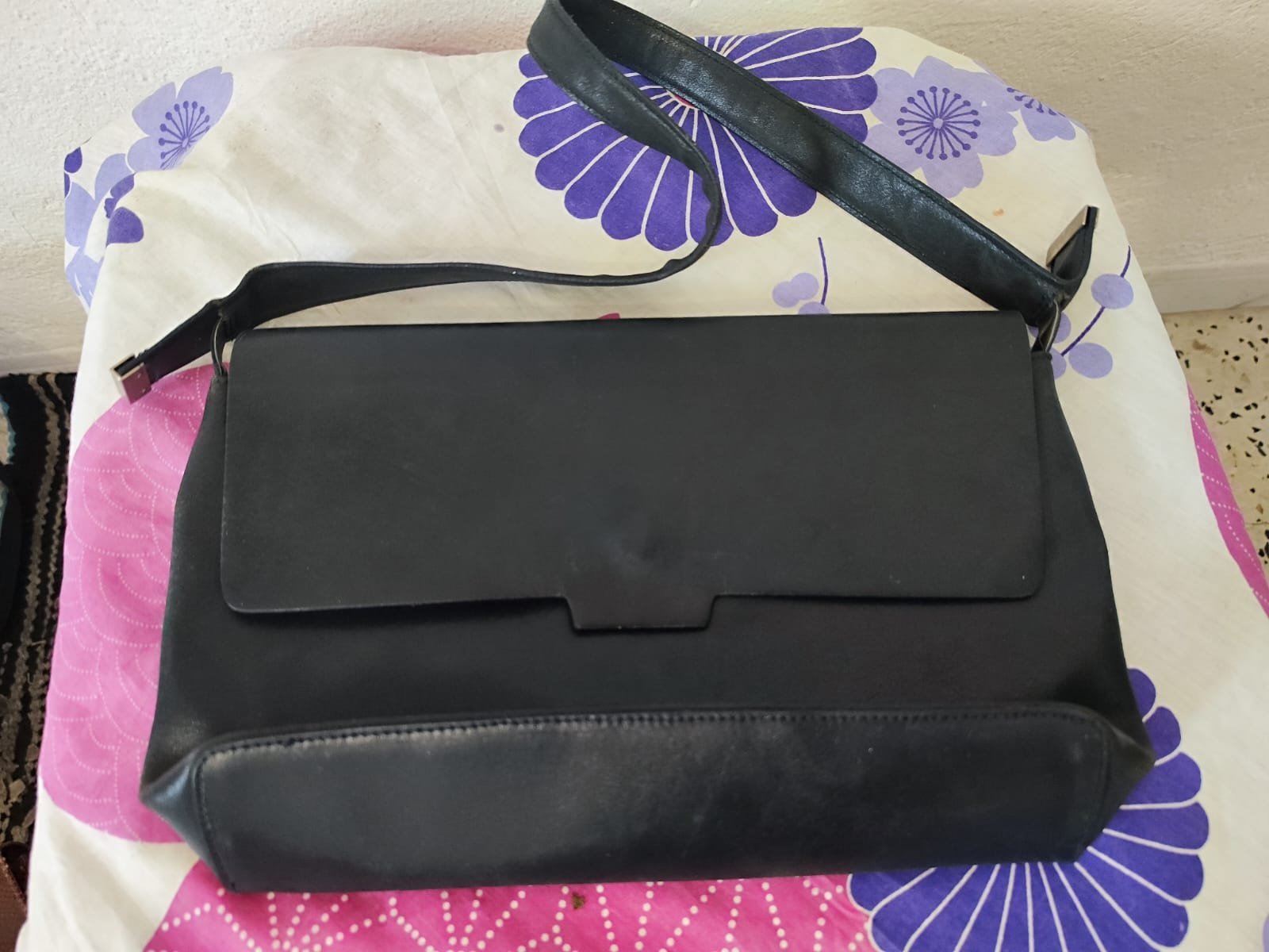 Sac pour papier vrai cuir
