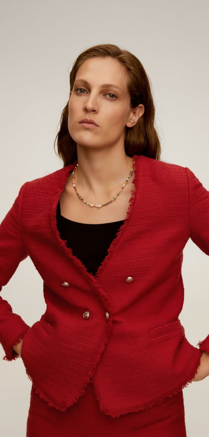 Veste de la marque MANGO/tissu CHANEL