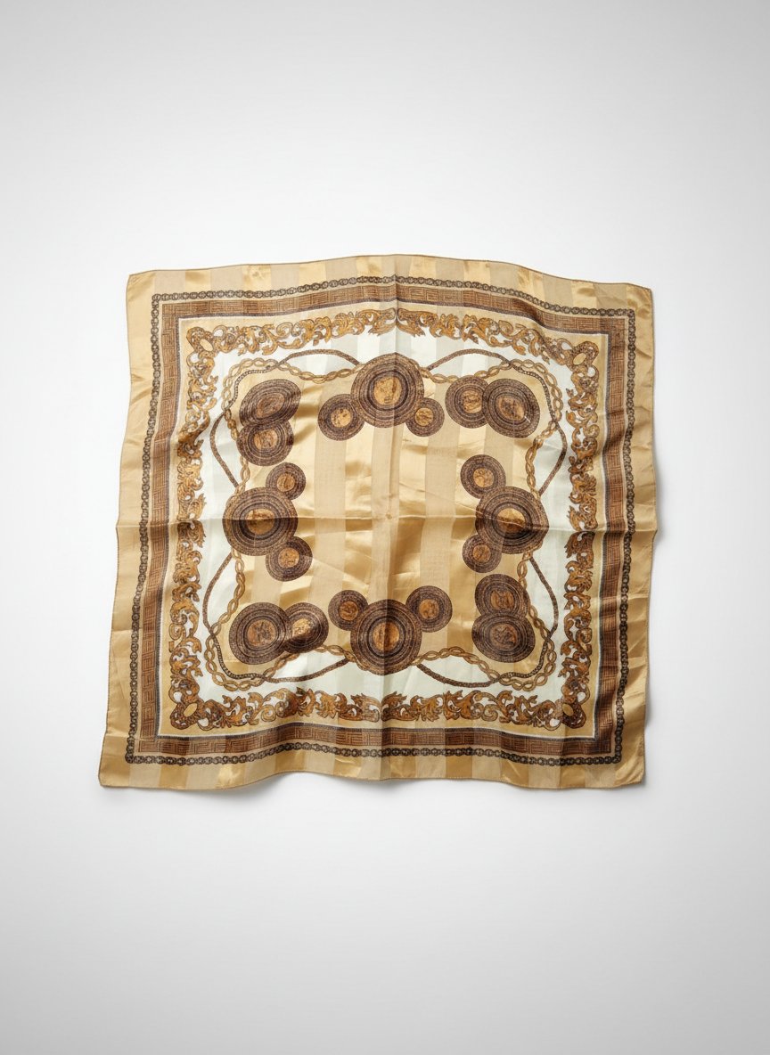 Carré de foulard avec des motifs versace