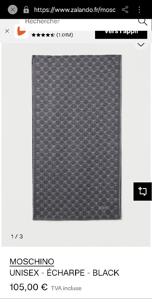 Echarpe MOSCHINO authentique